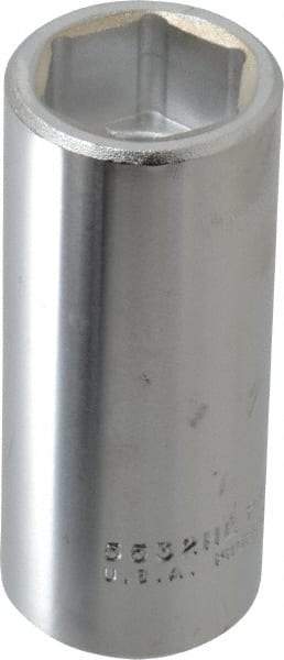 Proto - 1", 3/4" Drive, Deep Hand Socket - 6 Points, 3-1/2" OAL, Chrome Finish - Benchmark Tooling