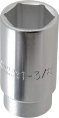 Proto - 1-3/8", 3/4" Drive, Deep Hand Socket - 6 Points, 3-1/2" OAL - Benchmark Tooling