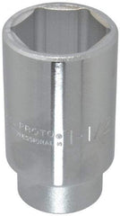 Proto - 1-1/2", 3/4" Drive, Deep Hand Socket - 6 Points, 3-1/2" OAL - Benchmark Tooling