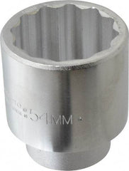 Proto - 3/4" Drive, Standard Hand Socket - 12 Points, 3-9/32" OAL, Chrome Finish - Benchmark Tooling