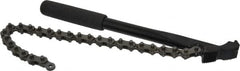 Proto - 4" Max Pipe Capacity, 16-1/4" Long, Chain Wrench - 12" Handle Length - Benchmark Tooling