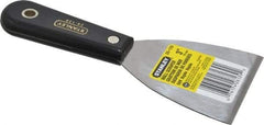Stanley - Stiff Steel 1-Edge Scraper - 3" Blade Width x 3-5/8" Blade Length, 3-7/8" Long Nylon Handle - Benchmark Tooling