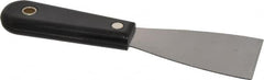 Stanley - 2" Wide Steel Putty Knife - Stiff, Nylon Handle, 7-1/2" OAL - Benchmark Tooling