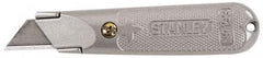 Stanley - Fixed Utility Knife - Aluminum Handle, 3 Blades Included - Benchmark Tooling