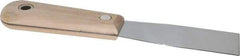 Stanley - 1-1/4" Wide Steel Putty Knife - Stiff, Hardwood Handle, 7-1/2" OAL - Benchmark Tooling