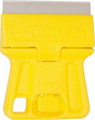 Stanley - 1-Edge Scraper - 1-1/2" Blade Width x 1-1/2" Blade Length, Plastic Handle - Benchmark Tooling