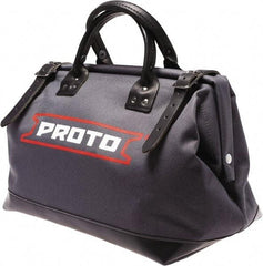 Proto - 1 Pocket White Canvas Tool Bag - 14" Wide x 14" Deep x 14" High - Benchmark Tooling