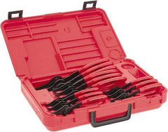 Proto - 12 Piece, Retaining Ring Pliers Set - 5-7/8, 5-3/4, 5-11/16, 5-7/8, 5-3/4, 5-11/16, 7-1/2, 7-3/8, 7-1/8, 9-1/4, 9 & 8-5/8" OAL - Benchmark Tooling