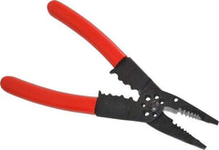 Proto - 22 to 10 AWG Capacity Wire Stripper/Crimper - 8-1/4" OAL, Plastisol Handle - Benchmark Tooling