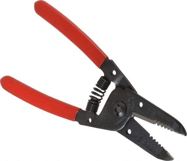 Proto - 30 to 22 AWG Capacity Wire Stripper - 6-1/16" OAL, Plastisol Handle - Benchmark Tooling