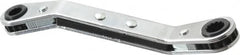 Proto - 7/32" x 9/32" 12 Point Reversible Ratcheting Offset Box Wrench - Double End, 4-1/8" OAL, Steel, 25° Offset - Benchmark Tooling