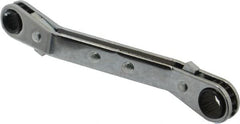 Proto - 1/4" x 5/16" 12 Point Reversible Ratcheting Offset Box Wrench - Double End, 4-1/8" OAL, Steel, 25° Offset - Benchmark Tooling