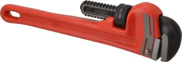 Proto - 10" Steel Straight Pipe Wrench - 1-1/2" Pipe Capacity - Benchmark Tooling