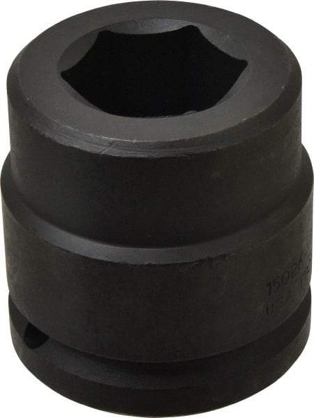 Proto - 1-1/2" Drive 1-5/8" Standard Impact Socket - 6 Points, 3-1/8" OAL - Benchmark Tooling