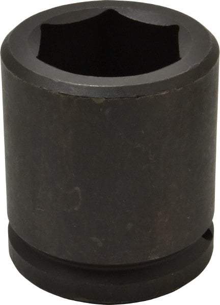 Proto - 1-1/2" Drive 2-1/16" Standard Impact Socket - 6 Points, 3-5/8" OAL - Benchmark Tooling