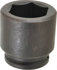 Proto - 1-1/2" Drive 2-7/8" Standard Impact Socket - 6 Points, 4-1/2" OAL - Benchmark Tooling