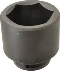 Proto - 1-1/2" Drive 3-3/4" Standard Impact Socket - 6 Points, 5" OAL - Benchmark Tooling