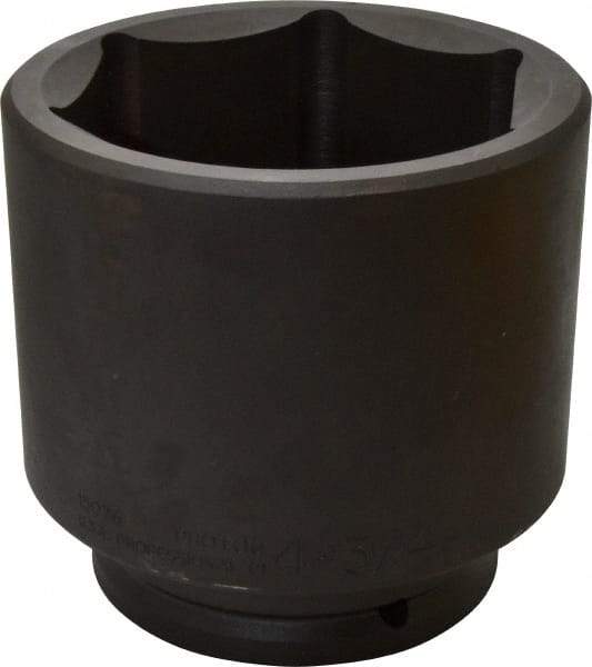 Proto - 1-1/2" Drive 4-3/4" Standard Impact Socket - 6 Points, 6-1/4" OAL - Benchmark Tooling