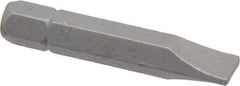 Irwin - 9/32" x 0.055" Blade, 1/4" Drive Slotted Screwdriver Bit - 1-1/2" OAL, Power Bit - Benchmark Tooling