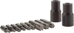 Proto - 11 Piece, 3/8" Drive Screwdriver Bit Set - T10 to T50 Torx - Benchmark Tooling