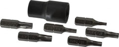 Proto - 7 Piece, 3/8" Drive Screwdriver Bit Set - T10 to T30 Torx - Benchmark Tooling