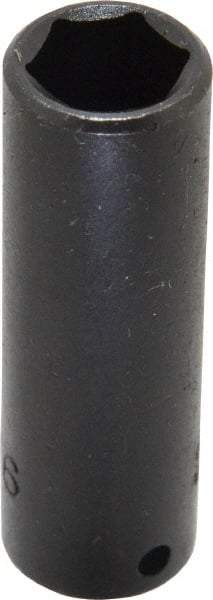 Proto - 1/4" Drive 7/16" Deep Impact Socket - 6 Points, 2" OAL - Benchmark Tooling
