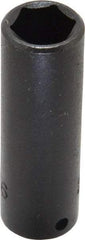 Proto - 1/4" Drive 7/16" Deep Impact Socket - 6 Points, 2" OAL - Benchmark Tooling