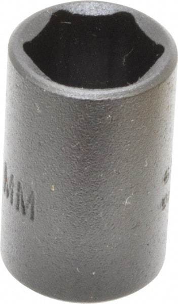 Proto - 1/4" Drive 10mm Standard Impact Socket - 6 Points, 7/8" OAL - Benchmark Tooling