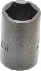 Proto - 1/4" Drive 10mm Standard Impact Socket - 6 Points, 7/8" OAL - Benchmark Tooling