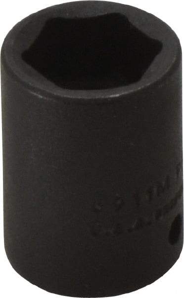 Proto - 1/4" Drive 11mm Standard Impact Socket - 6 Points, 7/8" OAL - Benchmark Tooling