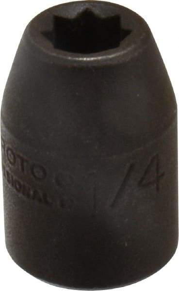 Proto - 3/8" Drive 1/4" Standard Impact Socket - 8 Points, 1" OAL - Benchmark Tooling