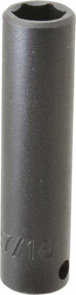 Proto - 3/8" Drive 7/16" Deep Impact Socket - 6 Points, 2-3/4" OAL - Benchmark Tooling