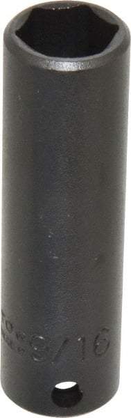 Proto - 3/8" Drive 9/16" Deep Impact Socket - 6 Points, 2-3/4" OAL - Benchmark Tooling