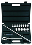 STANLEY® 1/2" Drive 17 Piece Fractional Socket Set – 12 Point - Benchmark Tooling