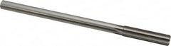 Made in USA - 1/2" High Speed Steel 6 Flute Chucking Reamer - Straight Flute, 0.4355" Straight Shank, 2" Flute Length, 8" OAL - Benchmark Tooling