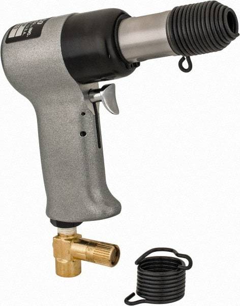 US Airtool - 3/32 & 5/32" Capacity, Air Riveting Hammer - 2-1/4" Long Stroke, 1/4" Inlet - Benchmark Tooling