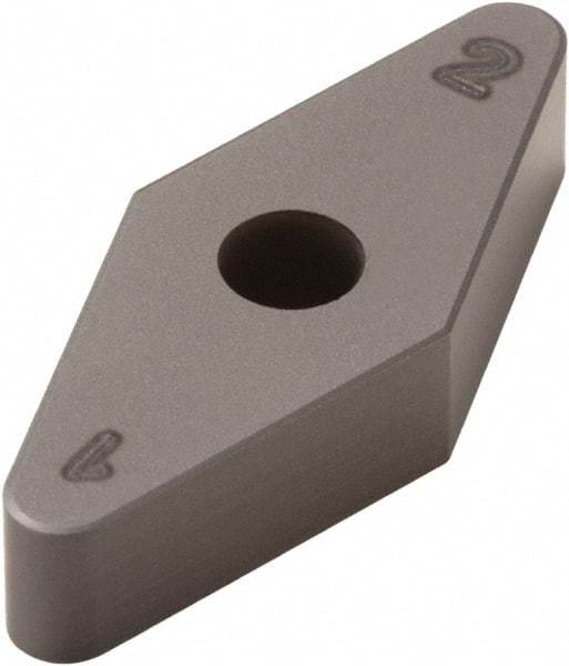 Seco - VNMA334 Grade CBN300 PCBN Turning Insert - Uncoated, 35° Diamond, 3/8" Inscr Circle, 3/16" Thick, 1/16" Corner Radius - Benchmark Tooling