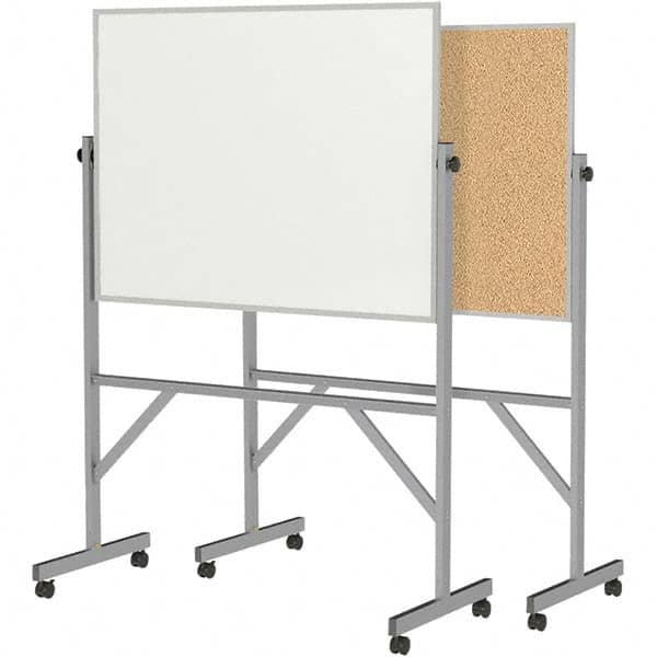 Ghent - Whiteboards & Magnetic Dry Erase Boards Type: Reversible Dry Erase/Corkboard Height (Inch): 78-1/4 - Benchmark Tooling