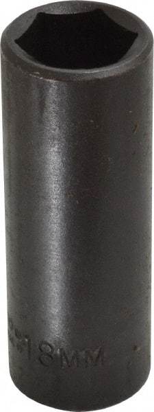 Proto - 3/8" Drive 18mm Deep Impact Socket - 6 Points, 2-47/64" OAL - Benchmark Tooling