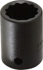 Proto - 1/2" Drive 3/4" Standard Impact Socket - 12 Points, 1-1/2" OAL - Benchmark Tooling