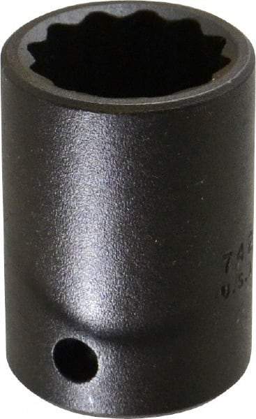 Proto - 1/2" Drive 13/16" Standard Impact Socket - 12 Points, 1-5/8" OAL - Benchmark Tooling