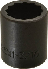 Proto - 1/2" Drive 1-3/16" Standard Impact Socket - 12 Points, 2" OAL - Benchmark Tooling