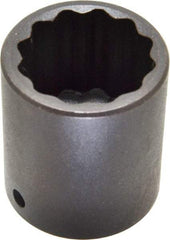 Proto - 1/2" Drive 1-1/4" Standard Impact Socket - 12 Points, 2" OAL - Benchmark Tooling