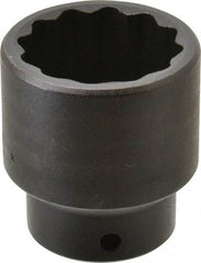 Proto - 1/2" Drive 1-1/2" Standard Impact Socket - 12 Points, 2-15/64" OAL - Benchmark Tooling