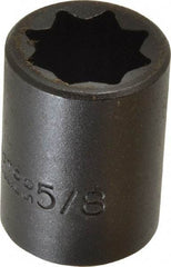 Proto - 1/2" Drive 5/8" Standard Impact Socket - 8 Points, 1-1/2" OAL - Benchmark Tooling