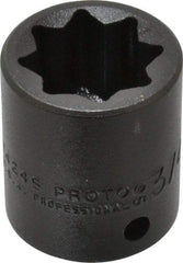 Proto - 1/2" Drive 3/4" Standard Impact Socket - 8 Points, 1-1/2" OAL - Benchmark Tooling