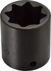Proto - 1/2" Drive 15/16" Standard Impact Socket - 8 Points, 1-3/4" OAL - Benchmark Tooling