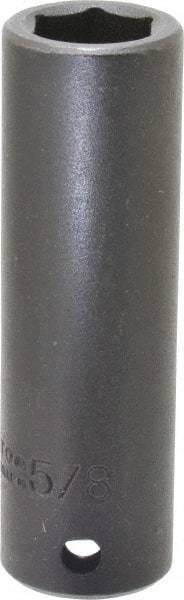 Proto - 1/2" Drive 5/8" Deep Impact Socket - 6 Points, 3-1/4" OAL - Benchmark Tooling