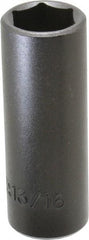 Proto - 1/2" Drive 13/16" Deep Impact Socket - 6 Points, 3-1/4" OAL - Benchmark Tooling