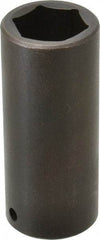 Proto - 1/2" Drive 1" Deep Impact Socket - 6 Points, 3-1/2" OAL - Benchmark Tooling